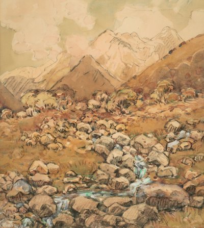 Blick auf den Mount Cook von Margaret Stoddart